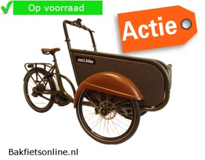 Soci.Bike Family Cargo - OlijfGroen - Bakfietsonline28